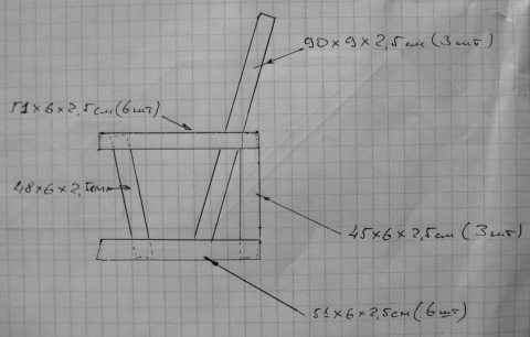Качели скамейка своими руками чертежи